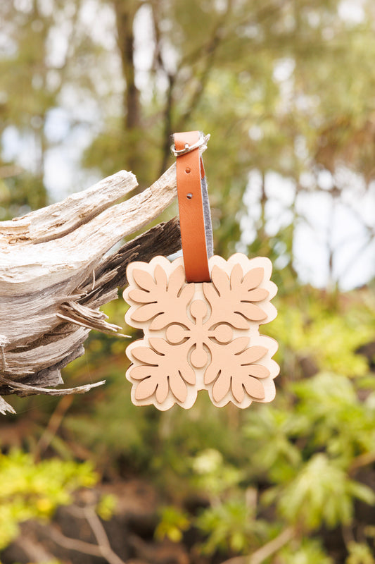 Basswood luggage tag